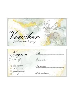 VOUCHERY PODARUNKOWE na zakupy lub usługi 60 szt. reklamowe różne wzory