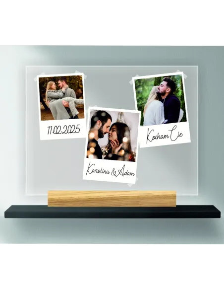 STATUETKA RAMKA TABLICZKA WASZE ZDJĘCIA wydruk na plexi prezent na walentynki