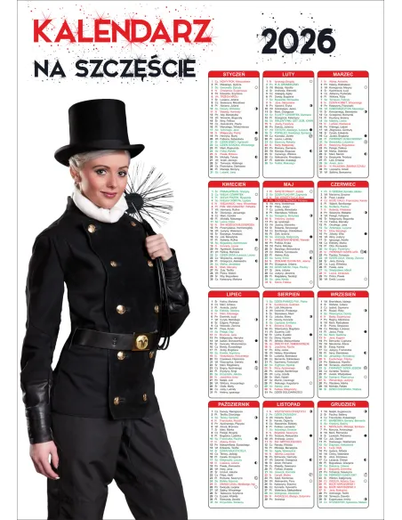 KALENDARZ kominiarski kalendarz kominiarza 2026 50 szt RÓŻNE WZORY