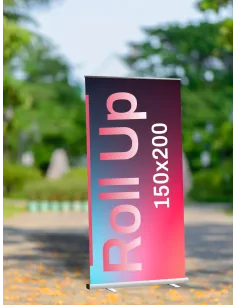 Roll up SYSTEM WYSTAWIENNICZY PROJEKT GRATIS TWOJE LOGO baner 150x200