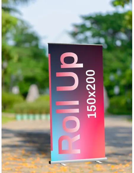 Roll up SYSTEM WYSTAWIENNICZY PROJEKT GRATIS TWOJE LOGO baner 150x200