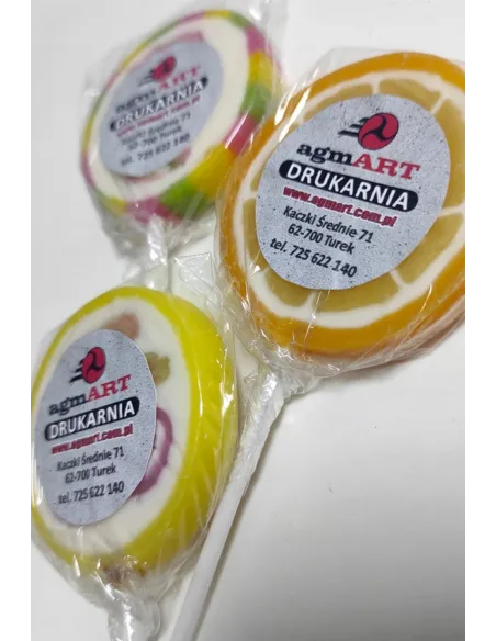 Lizaki Reklamowe z etykietą naklejką z twoim logo 500szt. gadżet firmowy