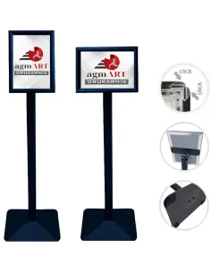 MENU BOARD A3 Stojak na menu informacyjny potykacz OWZ czarny