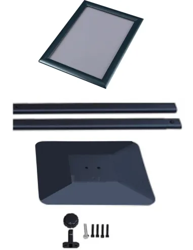 MENU BOARD A3 Stojak na menu informacyjny potykacz OWZ czarny