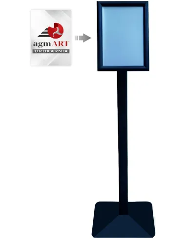 MENU BOARD A3 Stojak na menu informacyjny potykacz OWZ czarny