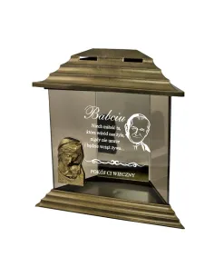 ZNICZ kapliczka z napisem GRAWEREM Trapez