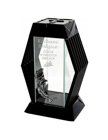 NOWOCZESNY ZNICZ z grawerem personalizowany twój napis DLA RODZICÓW