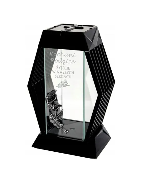 NOWOCZESNY ZNICZ z grawerem personalizowany twój napis DLA RODZICÓW