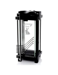 Nowoczesny Znicz Czarny Personalizowany Grawer Z NAPISEM DLA TATY