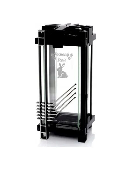 Nowoczesny Znicz Czarny Personalizowany Grawer Z NAPISEM DLA TATY