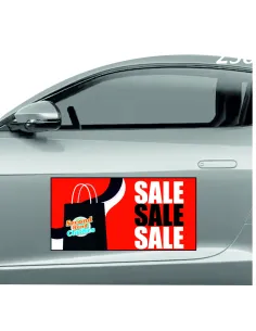 Magnes na samochód reklama magnetyczna 60x30 cm sale