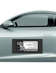 Magnes na samochód reklama magnetyczna 60x30 cm usługi kamieniarskie