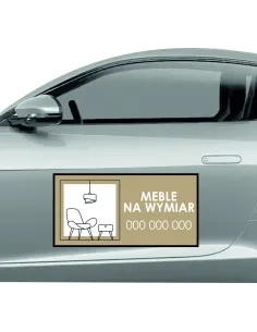Magnes na samochód reklama magnetyczna 60x30 cm meble na wymiar