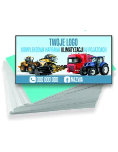 Wizytówki firmowe reklamowe 100szt różne wzory kompleksowa naprawa klimatyzacji