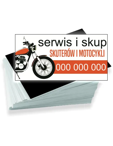Wizytówki firmowe reklamowe 100szt różne wzory serwis i skup
