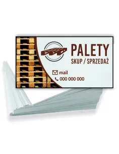 Wizytówki firmowe reklamowe 100szt różne wzory palety skup/sprzedaż