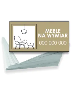 Wizytówki firmowe reklamowe 100szt różne wzory meble na wymiar