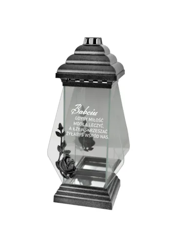 ZNICZ kapliczka z napisem GRAWER Rocznica śmierci