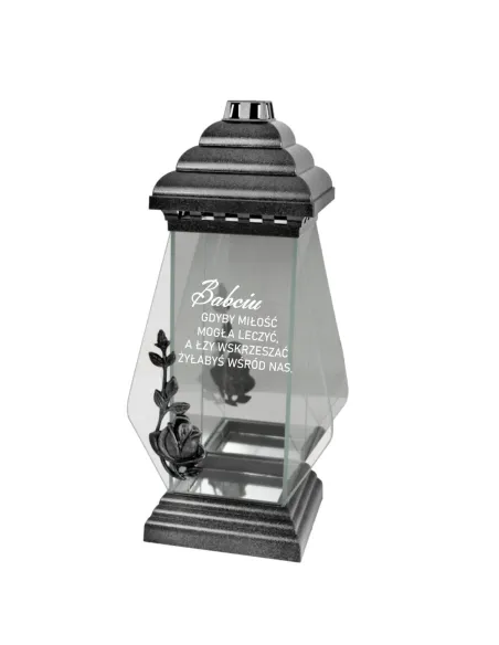 ZNICZ kapliczka z napisem GRAWER Rocznica śmierci