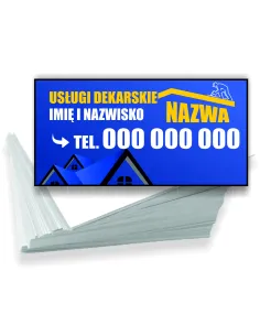 Wizytówki firmowe reklamowe 1000szt różne wzory usługi dekarskie