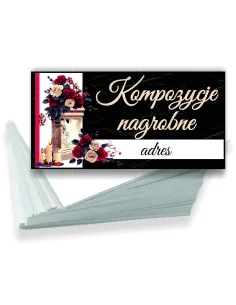 Wizytówki firmowe reklamowe 200 szt różne wzory kompozycje nagrobne