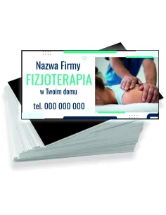 Wizytówki firmowe reklamowe 200 szt różne wzory fizjoterapia w twoim domu