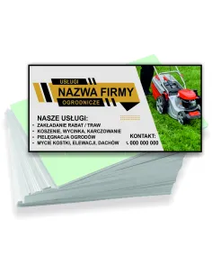 Wizytówki firmowe reklamowe 200 szt różne wzory firma ogrodnicza