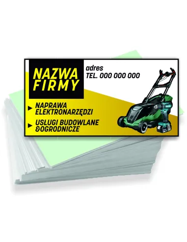 Wizytówki firmowe reklamowe 200 szt różne wzory naprawa urządzeń i usługi