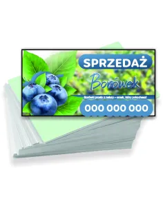 Wizytówki firmowe reklamowe 200 szt różne wzory sprzedaż borówek