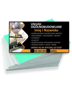 Wizytówki firmowe reklamowe 200 szt różne wzory różne usługi remontowe