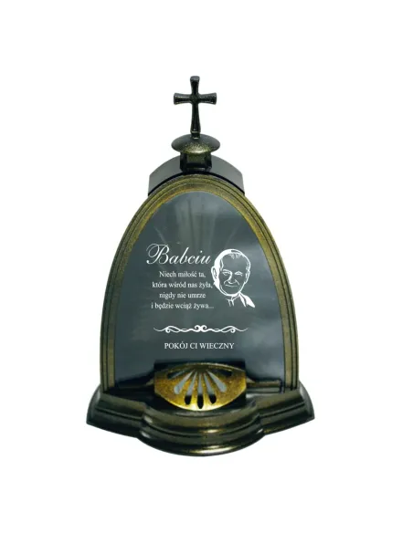 ZNICZ LAMPION kapliczka z GRAWEREM dla Taty Mamy