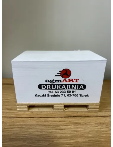 MINIPALETA KARTECZKI do notatek PALETA z nadrukiem UV TWOIM LOGO 25 sztuk