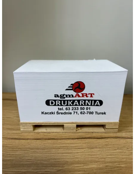 MINIPALETA KARTECZKI do notatek PALETA z nadrukiem UV TWOIM LOGO 250 sztuk