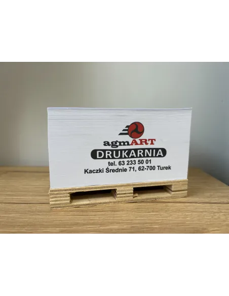 MINIPALETA KARTECZKI do notatek PALETA z nadrukiem UV TWOIM LOGO 25 sztuk