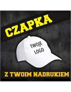 Czapki reklamowe 50 szt z daszkiem z nadrukiem