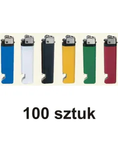 Zapalniczki na krzesiwo z otwieraczem - 100 sztuk