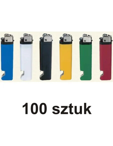 Zapalniczki na krzesiwo z otwieraczem - 100 sztuk