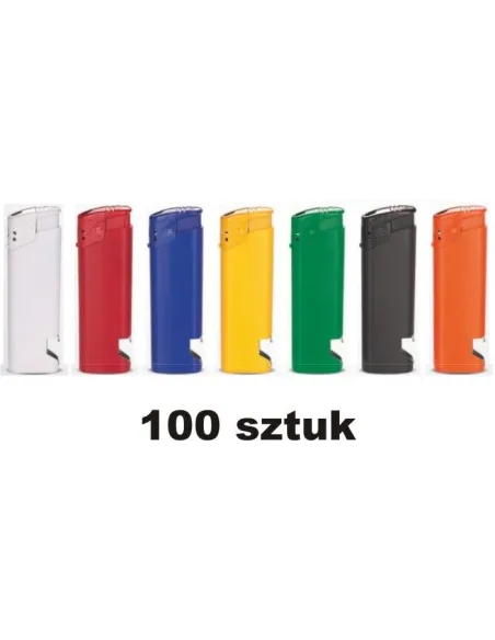 Zapalniczki Piezzo z otwieraczem - 100 sztuk