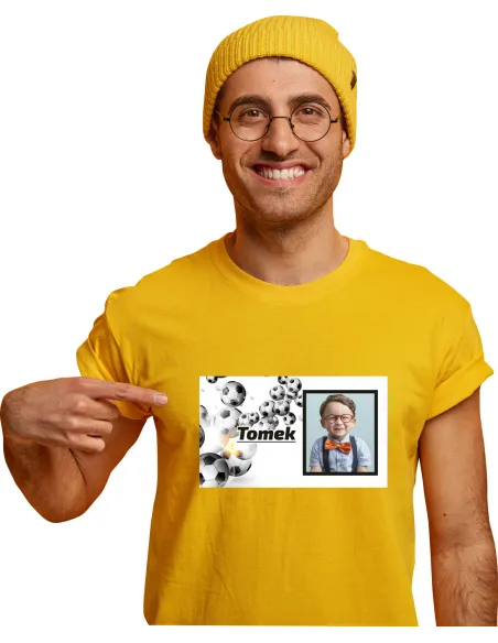 Koszulka z imieniem zdjęcie PREZENT dla PIŁKARZA