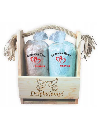 prezent dla babci dziadka dziadków 2 ręczniki haft