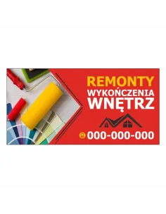 Baner reklamowy gotowe wzory banerów - Remonty wykończenia wnętrz