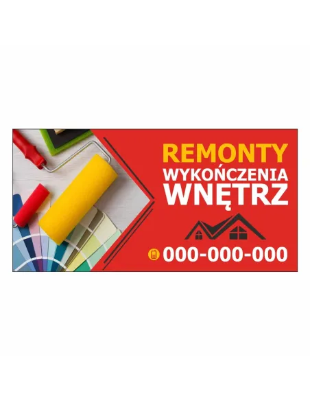 Baner reklamowy gotowe wzory banerów - Remonty wykończenia wnętrz