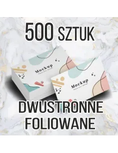 WIZYTÓWKI foliowane 500 szt. 48h  EXPRESS 2 strony