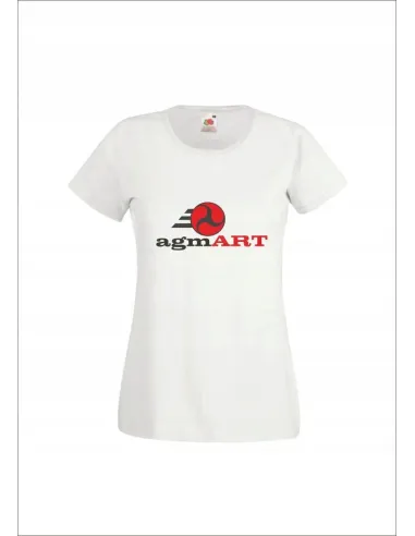 Koszulka z nadrukiem firmowym damska 10 szt