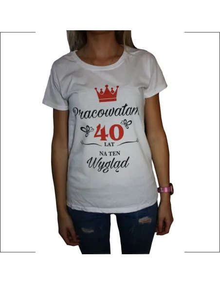 Koszulka z nadrukiem firmowym damska 10 szt