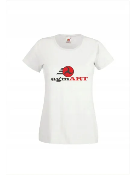 Koszulka z nadrukiem firmowym damska 5 sztuk