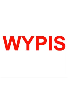 PIECZĄTKA - WYPIS - tanie pieczątki