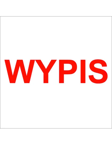 PIECZĄTKA - WYPIS - tanie pieczątki