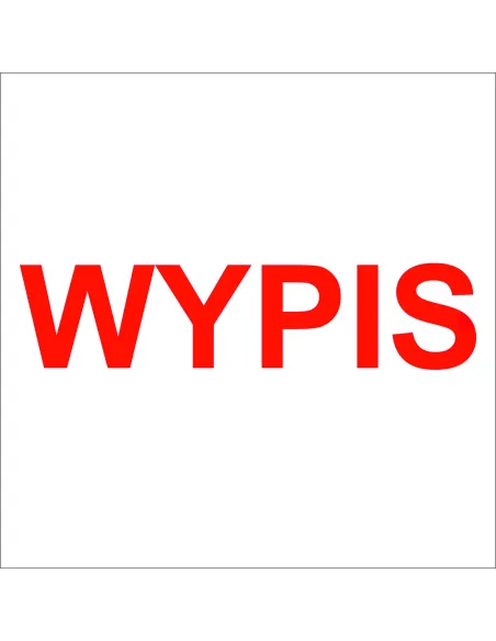 PIECZĄTKA - WYPIS - tanie pieczątki