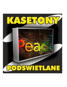 Kaseton jednostronny z grafiką 200x50 cm